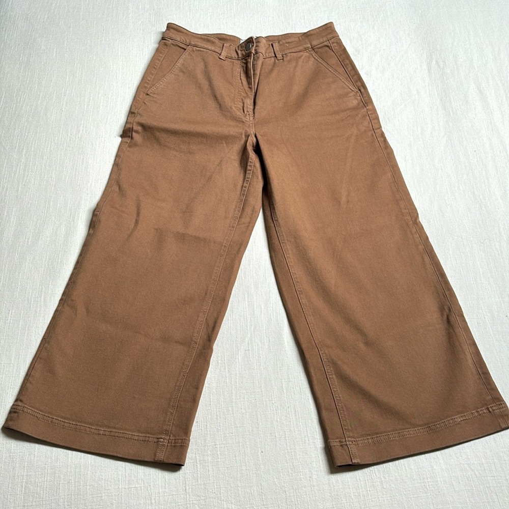 Everlane NWOT The Wide-Leg Crop Pant Women’s Size 12 Color Ochre SOLD OUT Online